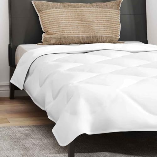 Parure de lit moderne blanche en microfibre haute densité de qualité