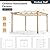 HAPPATIO 12' X 12' Wood-Grain Aluminum Pergola - Adjustable Sun Shade Canopy with Retractable Roof for Backyard, Deck, Patio, by The Pool (Beige)