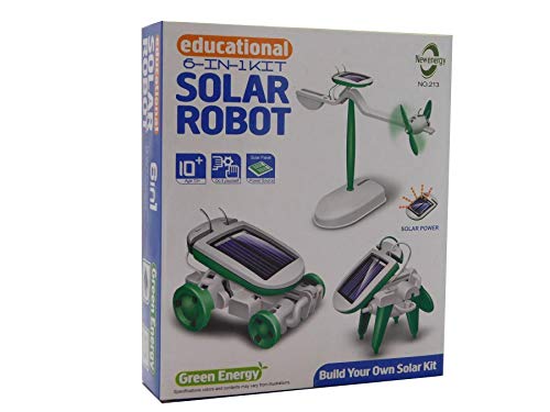 6 in 1 Pädagogische Solar Kit Roboter-Spielzeug-Auto zu Flugzeug Puppy