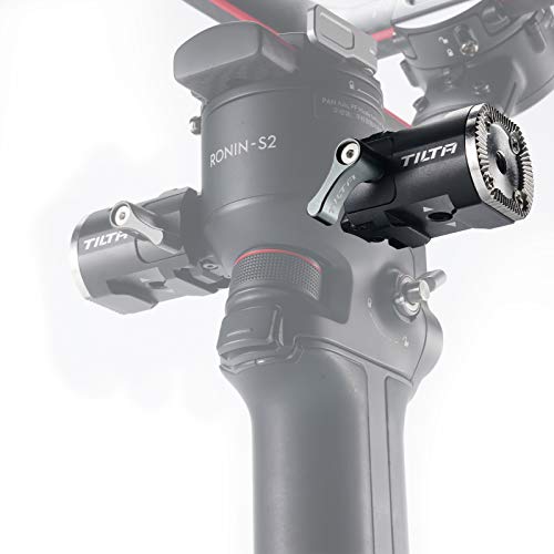 TILTA Adattatore da guida NATO laterale destra a rosetta per gimbal DJI RS2 RS3 pro RSC2 e RS3 e bracci estensori per Tilta ricevitore cold shoe e filettatura TGA-NRA-R