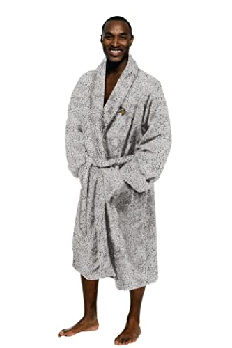 NORTHWEST NFL Men's One Size Fits Most Soft Sherpa Lounge Bathrobe, Minnesota Vikings