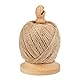 La Cordeline JN13CU Knäuel, 100 g, Jute, Durchmesser 2 mm, auf Abroller aus Buchenholz, mit Cutter, natur