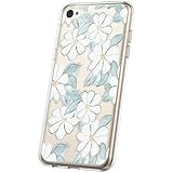 PHEZEN Case for iPhone 4,iPhone 4S Case Flower Art Design Soft Flexible Crystal Clear Floral Pattern...