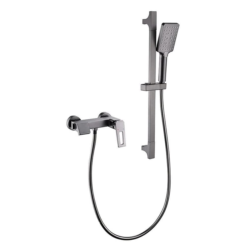 Ensemble de douche mural gris pistolet pour rénover votre salle de bain