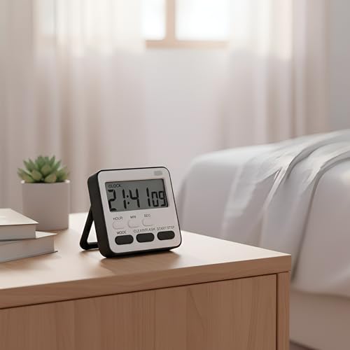 Image of Digital Alarm Clock Style Classic Analog Twin Bell Alarm Clock for Bedroom | Loud Alarm Desk Table Clock, Heavy Sleepers | Vintage Retro Clock for Home, Office, Study Table, Dcor