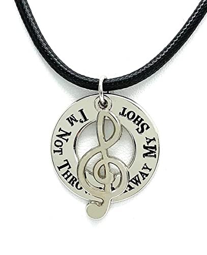 Hamilton Broadway Musical Charm Necklace Jewelry Gift for Women Girls Teens - Friendship Cosplay Alexander Hamilton Necklace with GIFT POUCH