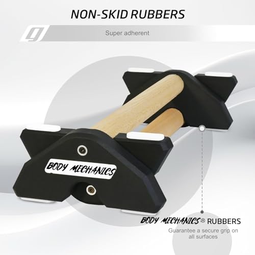 Image of CALISTHENICS PARALLETTES - BODYMECHANICS (BLACK - 8 INC)