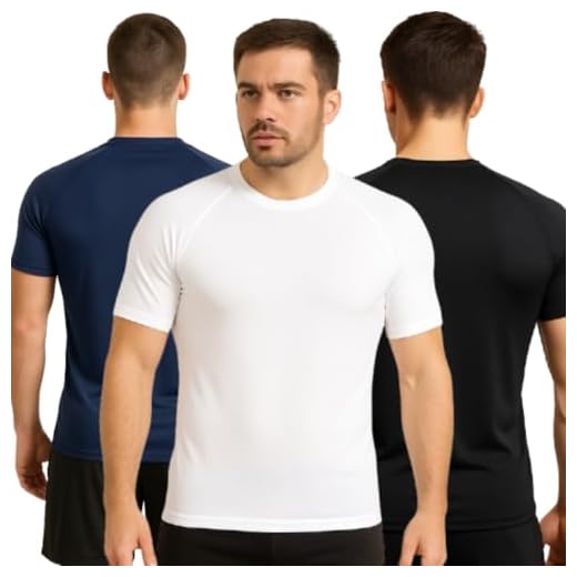 Kit 3 Camisa Térmica Masculina Manga Curta Proteção UV Segunda Pele Camiseta Fitness Academia Praia Corrida (BR, Alfa, P, Regular, Variadas)
