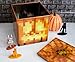 MINECRAFT Jack O'Lantern 4-Inch Tin Storage Box Cube Organizer with Lid | Basket Container, Cubby Cube Closet Organizer, Home Decor Playroom Accessories | Video Game Toys, Gifts and Collectibles