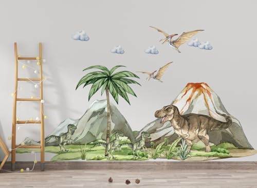 Vinilo Decorativo Dinosaurio para Pared Infantil miniatura 2