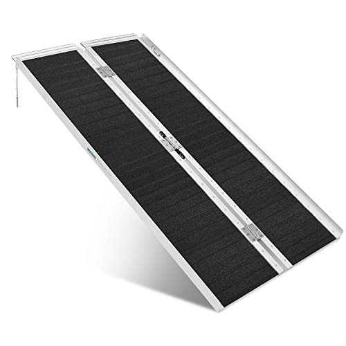 ORFORD Non Skid Wheelchair Ramp 5FT, Utility Mobility Access Threshold Ramp for Home Steps Stairs Doorways Scooter