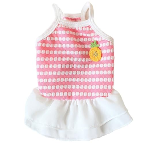 JPETTOペット服 かわいい 犬服 ワンピース 春夏 猫服 犬の洋服 スカート レース ドレス 蝶?び 日焼き防ぐ 通気性 お姫様 祝い 記念撮影 小型犬 中型犬 お散歩25-5548ピンクXXL