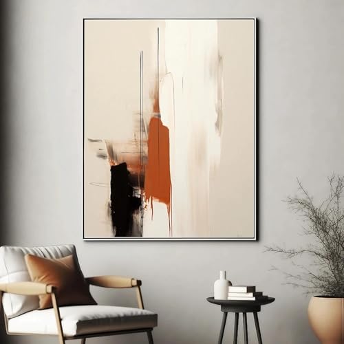 Peinture impressions photos abstrait beige pour habiller un grand mur vide