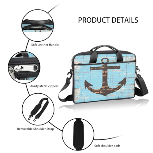 Bolso para Laptop con patrón ancla 15 pulgadas miniatura 4