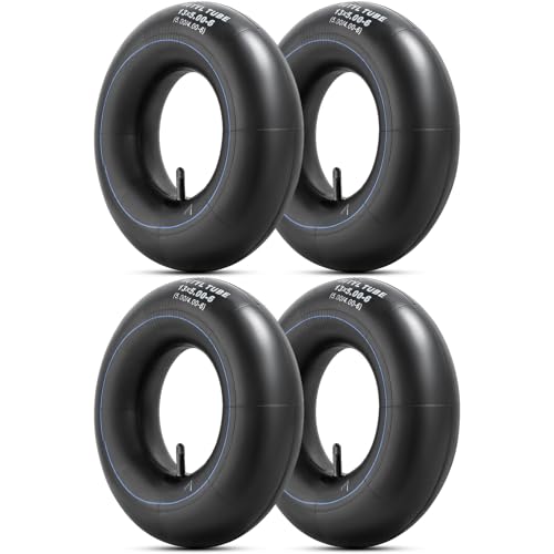 Tuyau de roue de brouette 13x5.00-6 renforcé 4PCS pour remorque et tondeuse