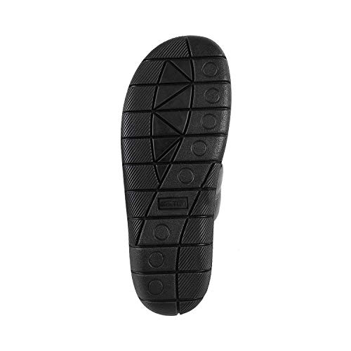 Image of Metro Men's Comfy Casual Faux Leather Stylish Toe Ring Slippers
