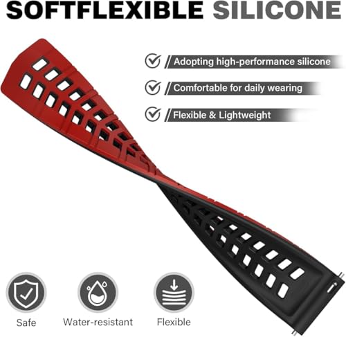 Image of Zitel Band Compatible with Huawei Watch GT 6 Pro /GT 6 46mm, GT 5 / GT 5 Pro 46mm, GT 4 46 mm, GT 3 / GT 3 Pro, GT /GT 2, GT 2 Pro /GT 2e, Watch 4 /4 Pro, 3 /3 Pro - 22mm Sports Straps