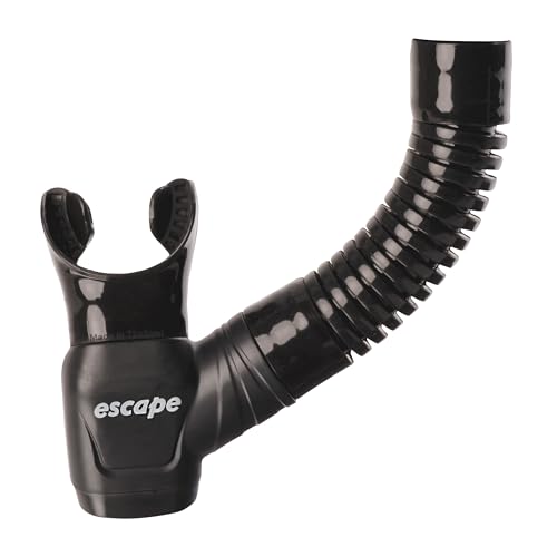 Snorkel SCUBAPRO Escape Semi-Dry con válvula de purga y diseño de barril con protector contra salpicaduras miniatura 3