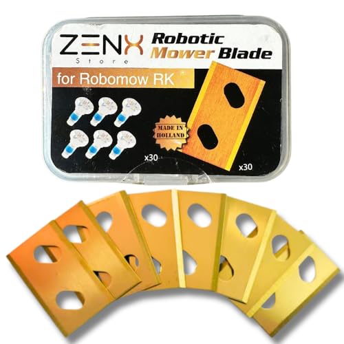 30 lame per tosaerba robotizzati in titanio, adatte per tutti i modelli RK di Robomow, 30 pezzi testati su molti treni diversi, super resistenti e affilati