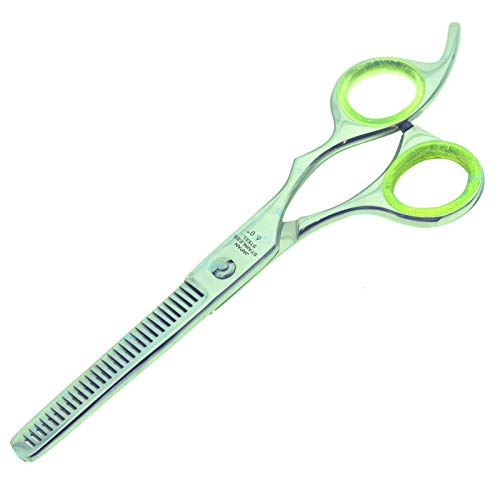 YNR Hairdressing scissor Hair Scissor for Professional Hairdressers 6 Inch length and Stainless Steel Hair Cutting Shears with Leather Pouch - For Salon Barbers, Men, Women,Adults (Dual Thinning 6