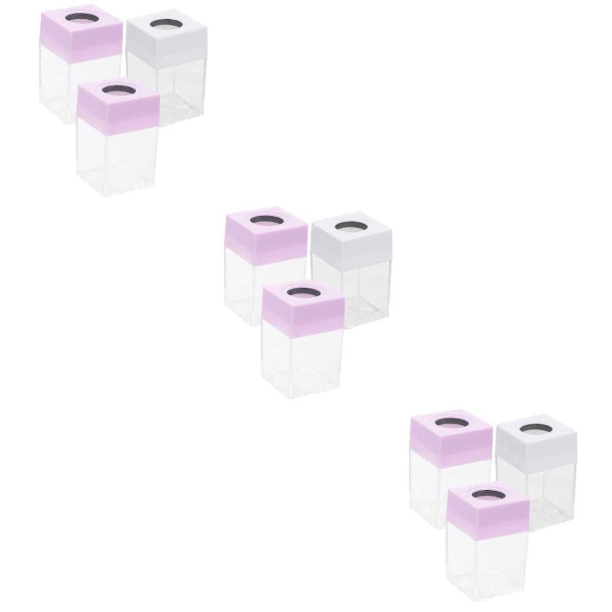 NUOBESTY 9pièces Distributeur De Trombones Magnétiques Contenant De Porte-trombone Portable Pour Bureau Et Rangement Petits Objets