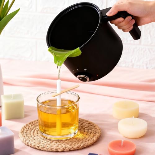 Fundidora de velas eléctrica de 1.5 L con olla antiadherente para cera de abejas 4