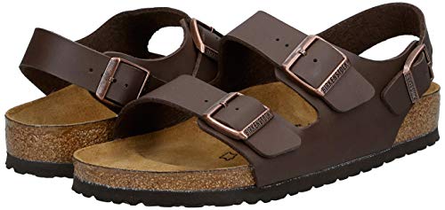 Image of Birkenstock Milano Men's Sandals, Brown, 41