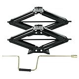 BLACKHORSE-RACING 5000 lb Lift 24' RV Stabilizing Scissor Jack, Scissor Lifting Jacks w/Handle for...