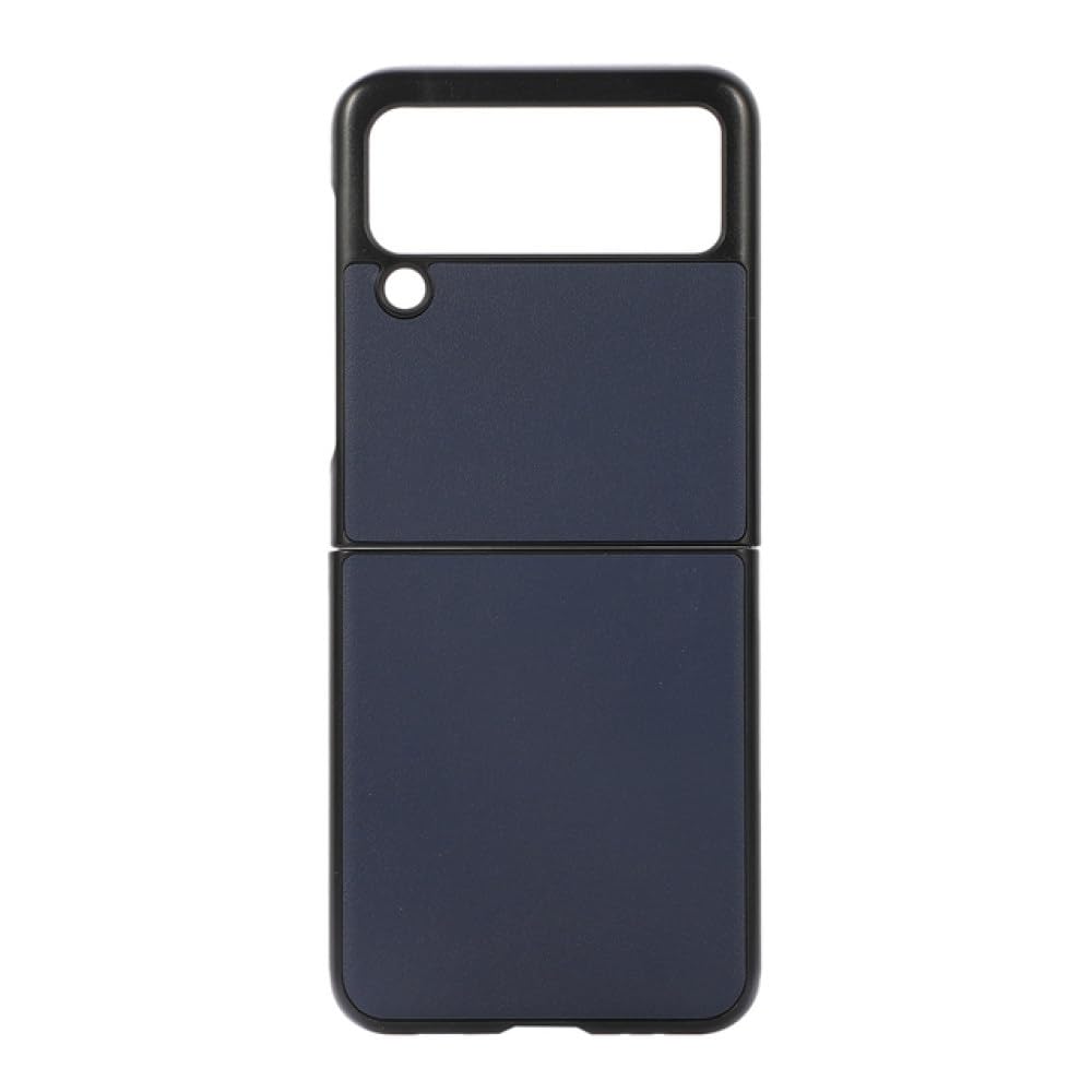 Fundas para teléfonos Samsung Z FILP 3 Patrón de Grano de Cuero para Samsung Z FILP 3 Funda Protectora Trasera Plegable, Azul, para Samsung Z FILP 3
