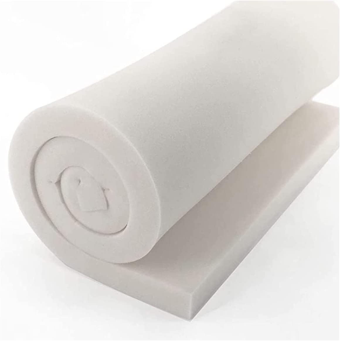 TENDEEVOLUTION Gommapiuma Densità 18, 25, 30 per Divano, foglio 200x100, Lastra Poliuretano espanso Imbottitura Spugna, Spessore Personalizzabile da 1 a 10 cm