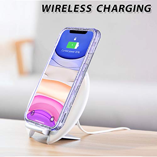 image for Lamcase for iPhone 11 Case Crystal Clear Glitter Sparkly Bling Heavy D