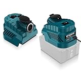 18V zu 12V Akkuadapter, kompatibel mit Makita 18-V-Akku (ohne Akku), Spannungswandler mit 240-W-Zigarettenanzünder, 27W Typ-C- + USB-A Ausgang für Autozubehör, Telefon
