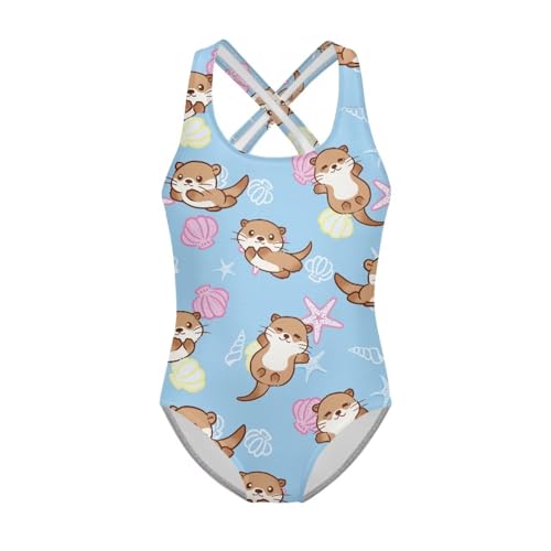 Girls' One-Piece Swimsuit Bathing Suit for Summer Outdoor Hawaii Swimwear Multiple Sizes Choose