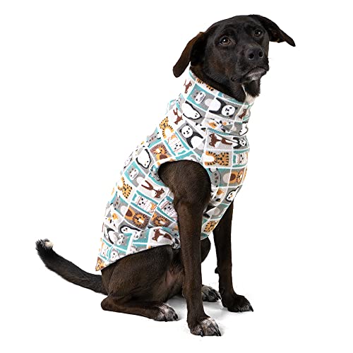 Roupa para Cachorro Suéter Fauna Silvestre Azul Claro (G)