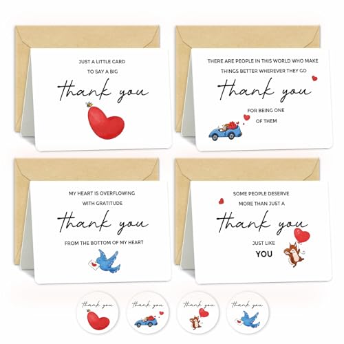 20 Pack Thank You Cards with Envelopes for All Occasions