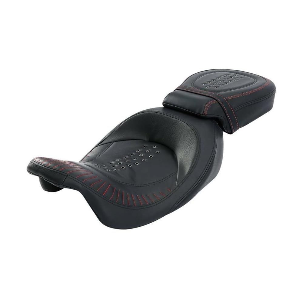 Respaldo Asiento Doble de Motocicleta para Touring Street Electra Glide, para Road King Cl&assic CVO 2009-2022 FLHTCUSE8 2013 Asiento Pasajero Motocicleta
