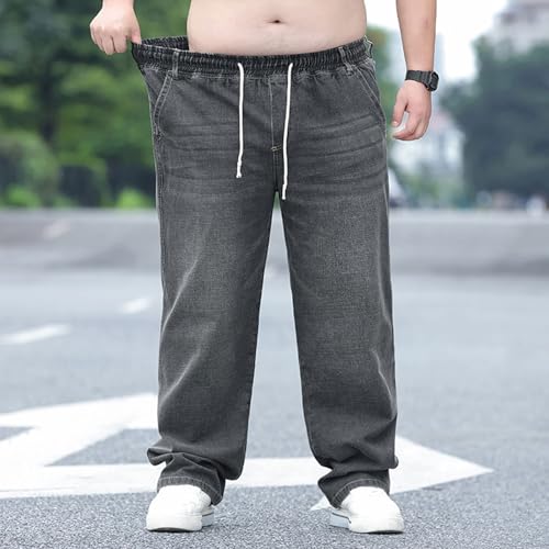 Men's Plus Size Baggy Jeans Elastic Waist Pull On Jean Sweatpants by Djeanxa - Used condition - Image 3