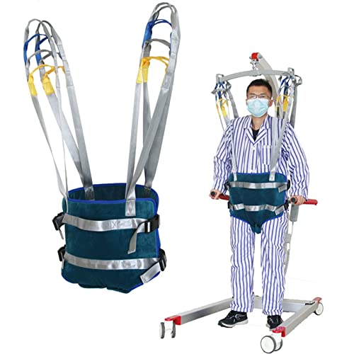 Arnés de elevación corporal para pacientes, ayuda para caminar y estar de pie, diseño de cintura ajustable, soporta una resistencia a la tracción de 180 kg, para personas mayores y discapacitadas, M