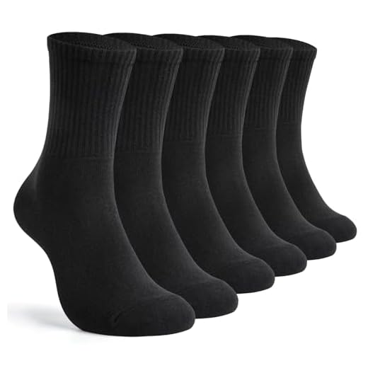 TUUHAW Lot de 6 Chaussettes Homme 43-46,OEKO-TEX Standard 100,Socquettes Homme 43-46 de Sport,Chaussette Haute pour Hommes,Chaussettes Femme en Coton,Adapté à la Course,Cyclisme,Noir