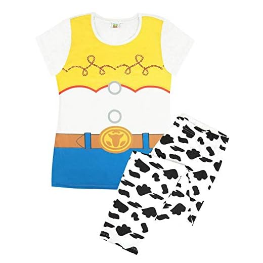 Vanilla underjordisk leksak historia Jessie kostym dam pyjamas nattkläder set PJ's