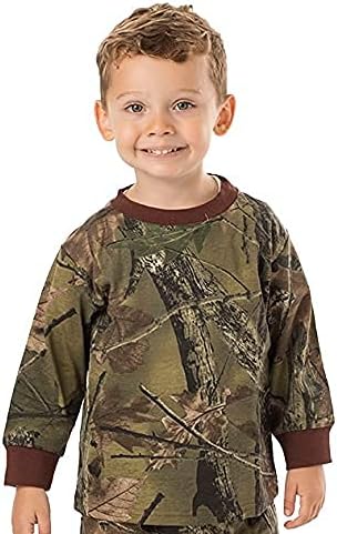 TrailCrest by Treel Toddler Long Sleeve Crew Neck Camo Cotton T-Shirt - Image 2
