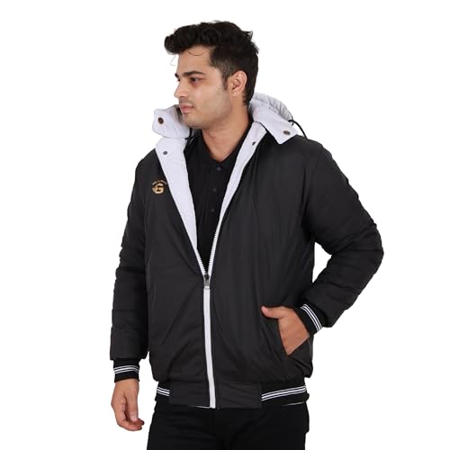 Image of Quark Export Quality Reversible Puffer Jacket in GLD Material best for Winterwear /Hiking /Biking /Camping /Mountaineering /Racing /Climbing /Tracking(Control Temperature up to 3 Degree Celsius.)(3C)