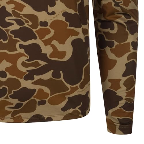 Drake Waterfowl Men's Est Microlite Quarter Zip Hunting Durable Outdoor UPF 50+ 4-Way Stretch Camo Pullover4