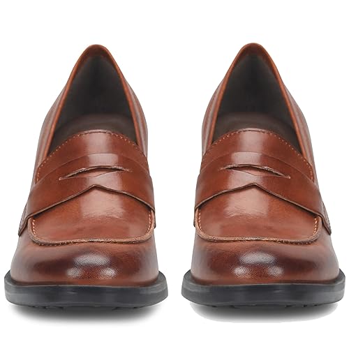 Image of SHODENSE Women Vintage Chunky Heel Loafers Pumps Platform Round Closed Toe Oxford Shoes Burnished Patent Matte Suede Slip On Dress Loafer Block Stacked Heels Office Formal Work Business 4-11 M US
