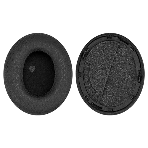 Geekria Comfort Mesh Fabric Replacement Ear Pads Compatible with Turtle Beach Stealth Pro Headphones, Ear Cushions (Black) - Image 3