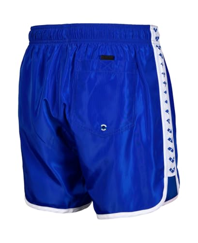 Image of Arena Men's Icons Team Stripe Beach Short Boxers Swimming Bermuda with Mesh Inner Brief, Back Pocket, Pool Beach Vacation