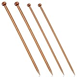 4 Pcs Long Wooden Knittings Needles 14 Inch Bamboo...