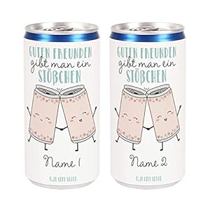 Herz & Heim® City Secco als Geburtstagsgeschenk mit Namensaufdruck Freundinnen-Set