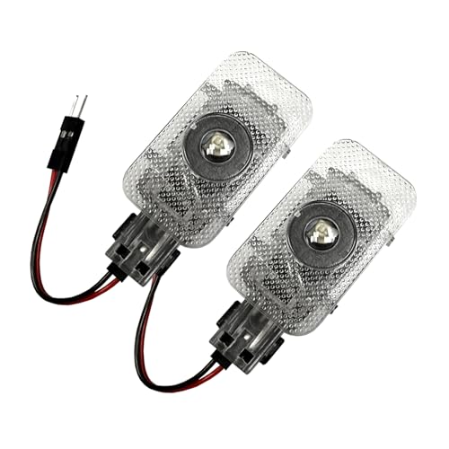 2PCS Never Fade Car LED Door Light Projector Logo,LED Puddle Light Shadow Laser Step Lights Compatible for V40 V60 V90 S60 S80 S90 XC40 XC60 XC90 Accessories (White Letters)