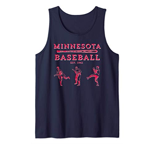 Classic Minnesota Baseball Twin Cities Fan Retro T-Shirt Tank Top
